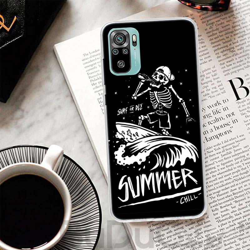 Surf Board Aesthetic Cover For Xiaomi Redmi Note 10 9S 9 8T 8 Pro 7 5 Mi 9T 10T 11T 12T 11 12 Lite 12X A3 A2 A1 Print Coque
