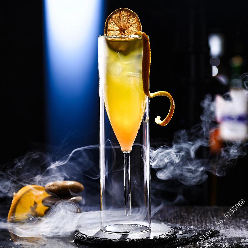 Ins Hete Rechte Buis Tulpen Bruiloft Champagneglazen Dubbelwandig Mousserende Wijn Glas Top Restaurant Sherryglas Cocktailbeker