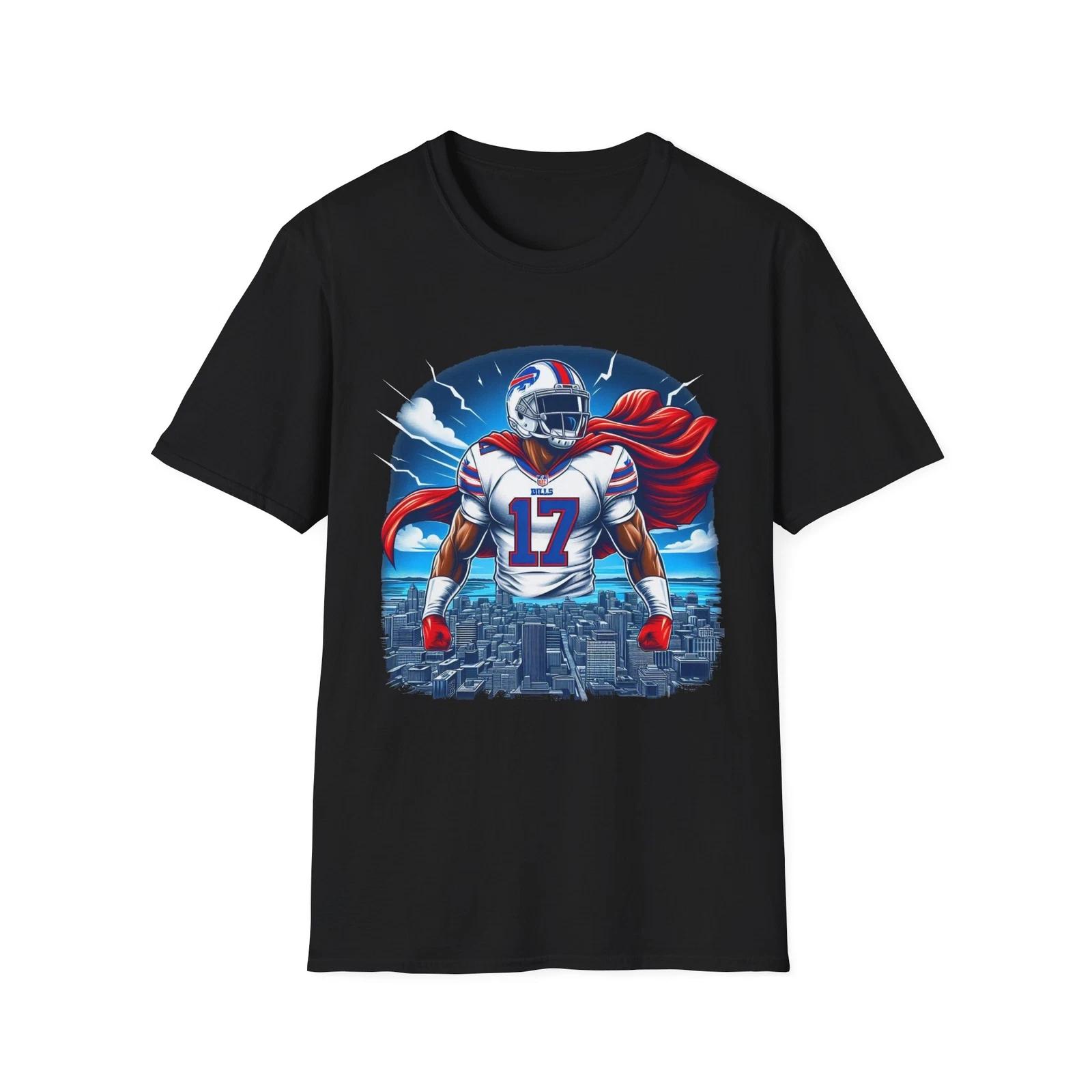 Josh Allen Hero T-Shirt – Buffalo’s Star QB Graphic Tee S