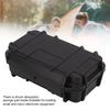 Waterproof Hard Carry Tool Case Safety Instrument Tool Box ABS Plastic Storage Toolbox for Outdoor CampingDouble Waterproof Box, Black