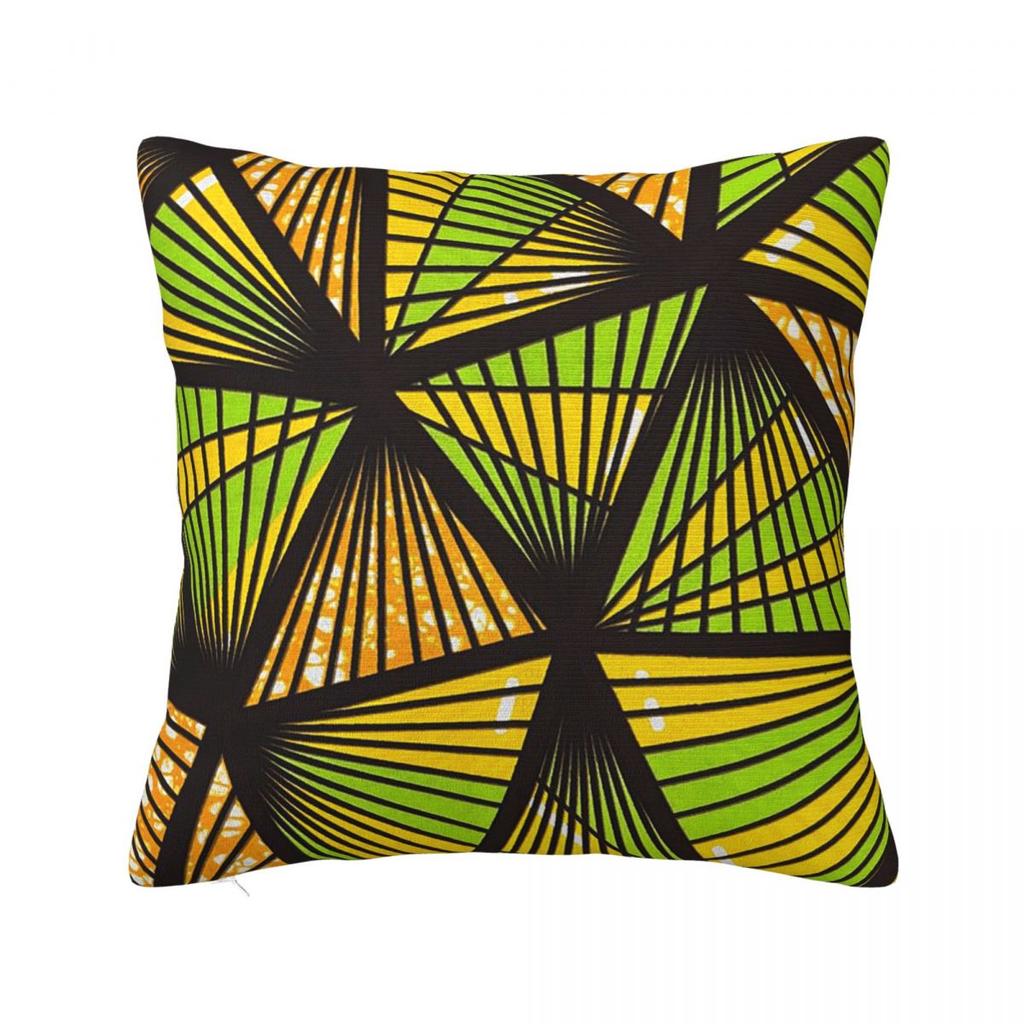 Kizomba Samakaka Ankara Print African Pattern Wax Design Square Pillowcase Cushion Cover Pillow Case Throw Pillow Cover