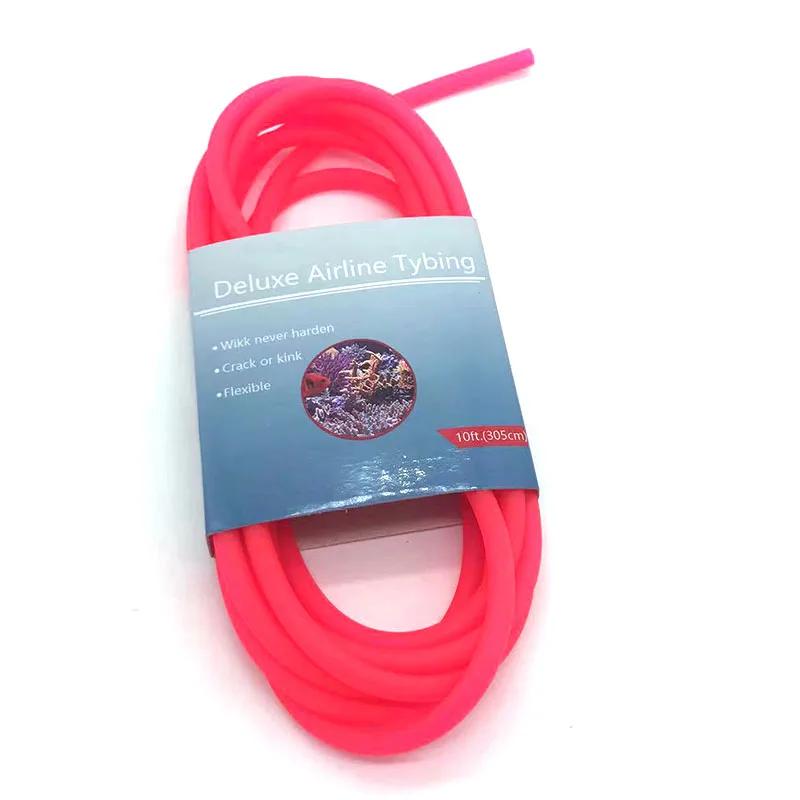 305cm High Quality Colorful 4mm Aquarium Oxygen Pump Water Pump Hose Air Bubble Stone Aquarium Fish Tank Pond Pump Tube
