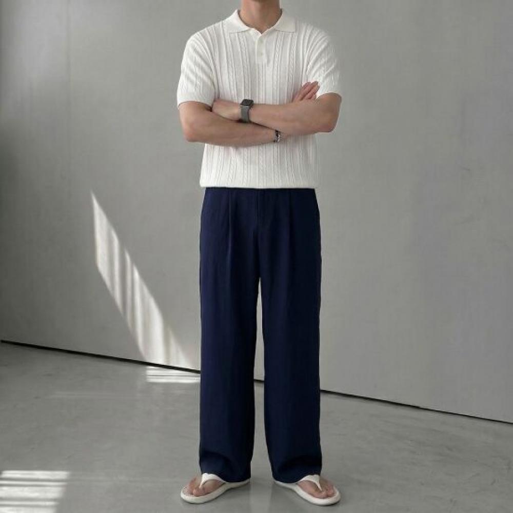 Onl Men Pin Tuck Refrigerator Pants Wide Pants Slacks