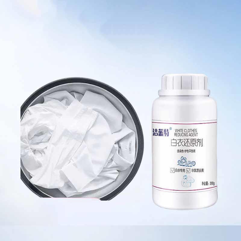 Wybiel i Przywróć Dodatek do Prania Odplamiacz, Wzmacniacz Wybielania, Eliminator Żółknięcia, Odświeżacz Tkanin do Białych Ubrań Użytek Domowy Proszek Wybielający