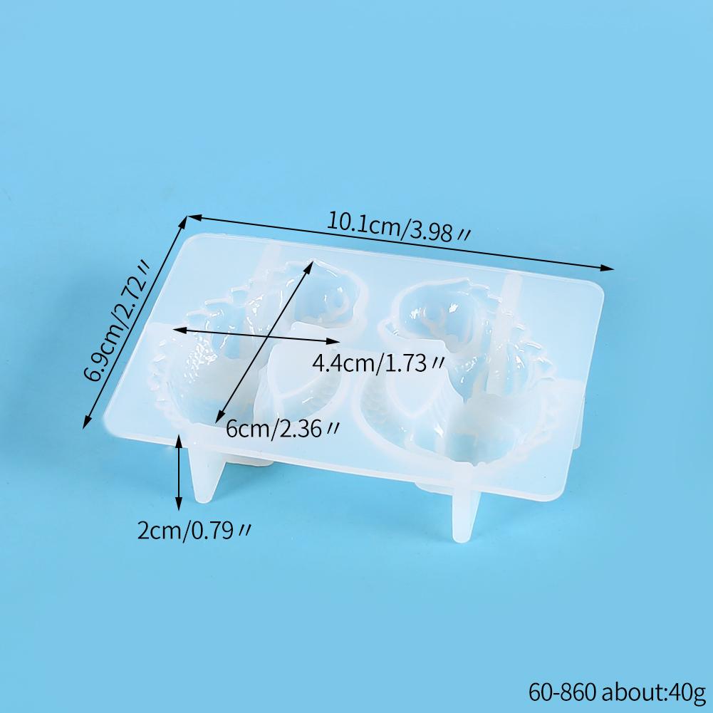 3D Dragon Egg Silicone Resin Mold DIY Dragon Animal Candle Craft Ornaments Casting Resin Epoxy Mould Home Decor