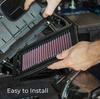 Genuine Replacement Air Filter for Honda Civic K&N 33-5070 Type-R [Used]