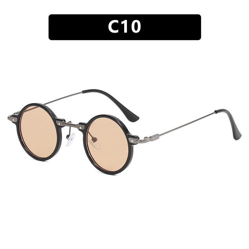 Small Frame Round Personality Hip Hop Sunglasses Retro Sunglasses Sunglasses