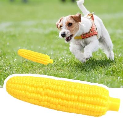 Yumuşak Mısır Şekli Köpek Gıcırdayan Oyuncak Diş Taşlama Pet Çiğneme Oyuncak İnteraktif Oynama
