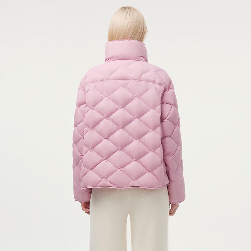 Tanboer Women's Lightweight Stand Collar Short Down Jacket