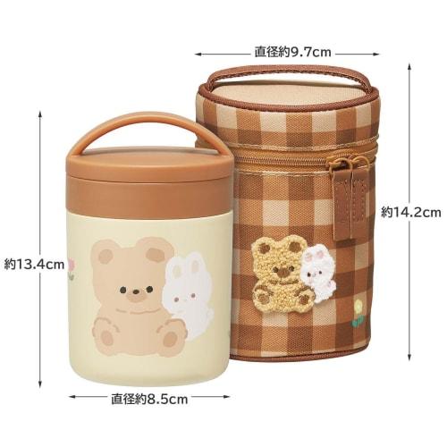 Skater Soup Jar Thermal/Cold 300ml Mofumo Friends Soup Pot Black KLJFC3-A