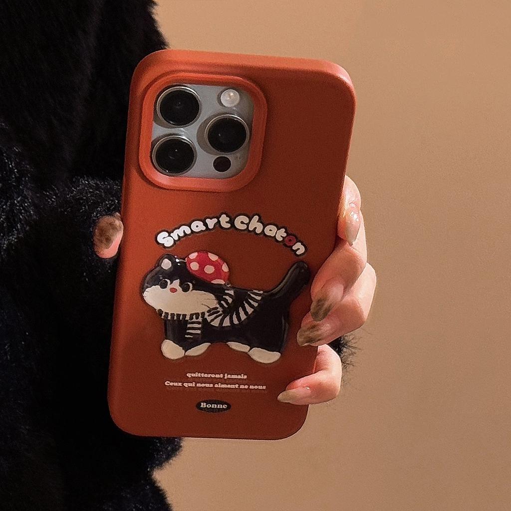 Autumn and Winter Couple Cartoon Animal iPhone 16 Phone Case Suitable for iPhone 17, 13, 15 Pro Max Soft Case
