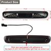 LED 3rd Third Brake Light Smoked Lens with Seal Gasket For 2007-2013 Chevy Silverado GMC Sierra 1500 2500 3500 2500HD 3500HD High Mount Stop Lamp
