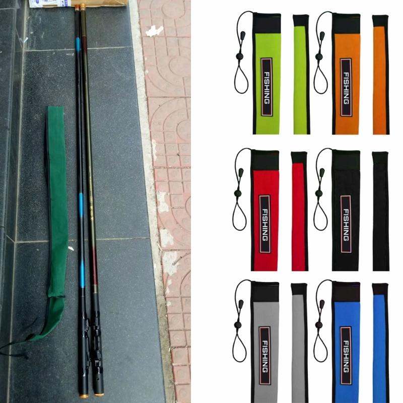 Fishing Poles Sleeves Gloves Fishing Rod Cover Fishing Rod Sock Snag Resistant Protective Cover for Baitcasting Rod