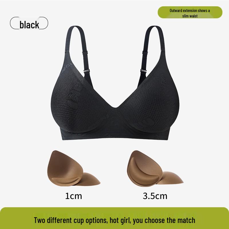 

Оригинальный бесшовный бюстгальтер из модального шелка без косточек с мягкой поддержкой для минимизирующего эффекта S (32/70ABC)