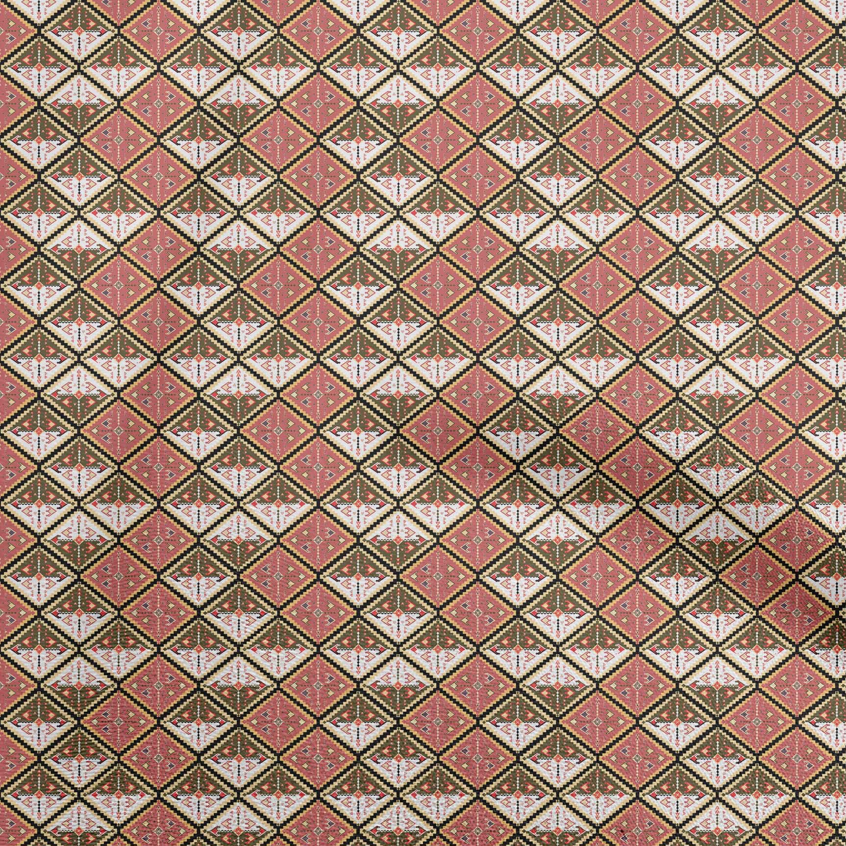 

OneOone Cotton Flex Grey Fabric Asian Kilim Одяг своїми руками Тканина для стьобання Тканина з принтом 40 дюймів 42 Inch Wide - Viscose Chiffon рожевий