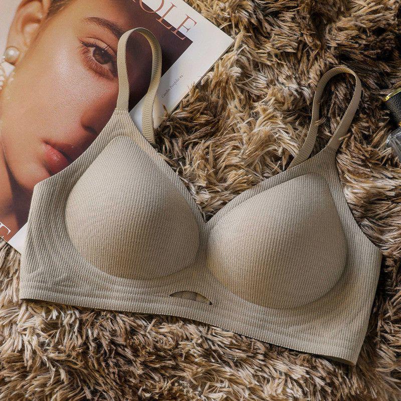 Women's Seamless Push-up Bra: Soft, Comfortable, Wire-free, Anti-sagging, Side Support, Thin Fit