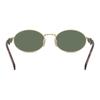 Prada Brand Logo Oval Sunglasses Women's Gold
