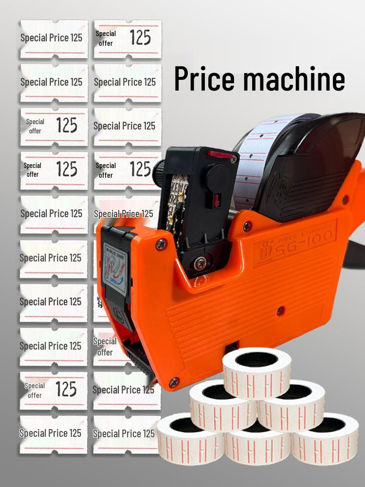 Handheld Coding and Price Tag Printer: Automatic/Manual Date & Price Label Gun