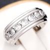 Men's wedding ring, light luxury niche INS hip-hop zircon index finger ring for men