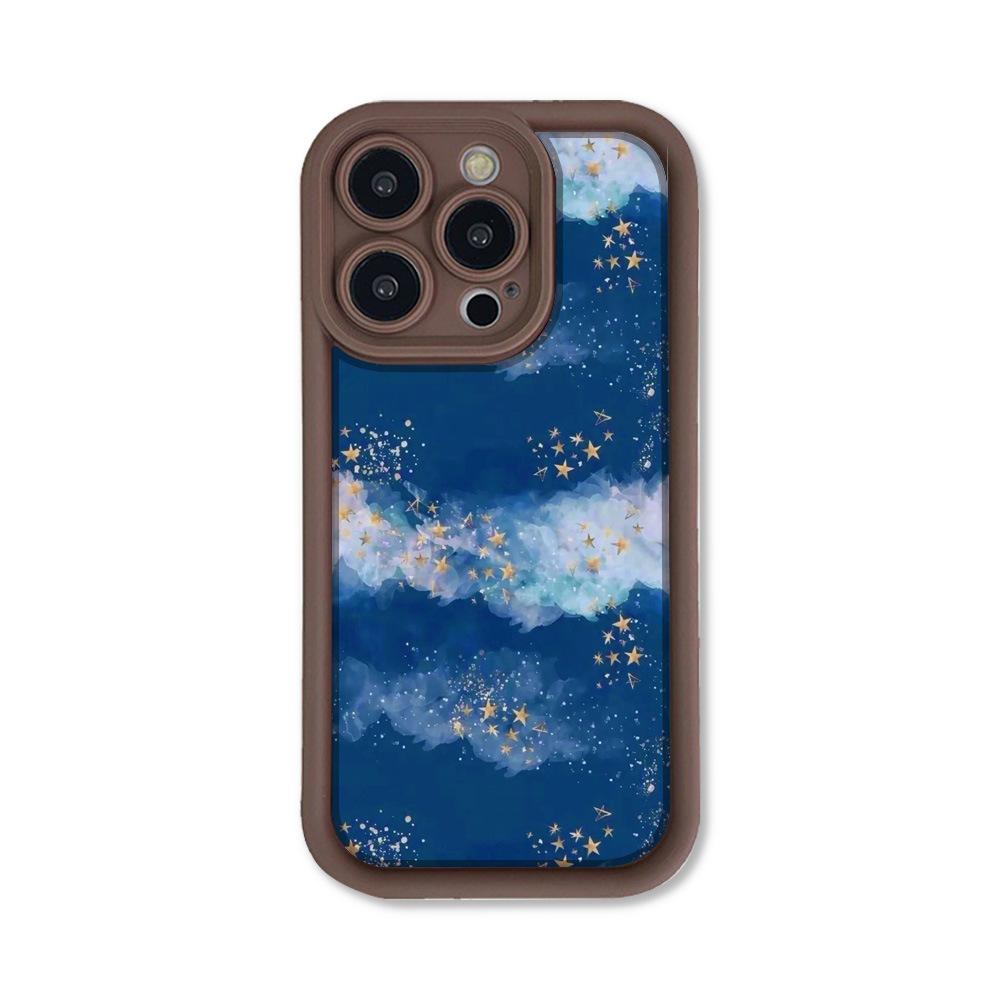 Applicable To iPhone15 Landscape Oil Painting Creative Soft Case Mobile Phone Case 17ProMax Simple 14 Advanced 13 Fine Hole 12