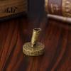 Vintage Desk Organizer Round Pen Holder, Durable Metal Exquisite Carved Desktop Ornament, Office Stationery Holder Dip Pens And Quill Supply,