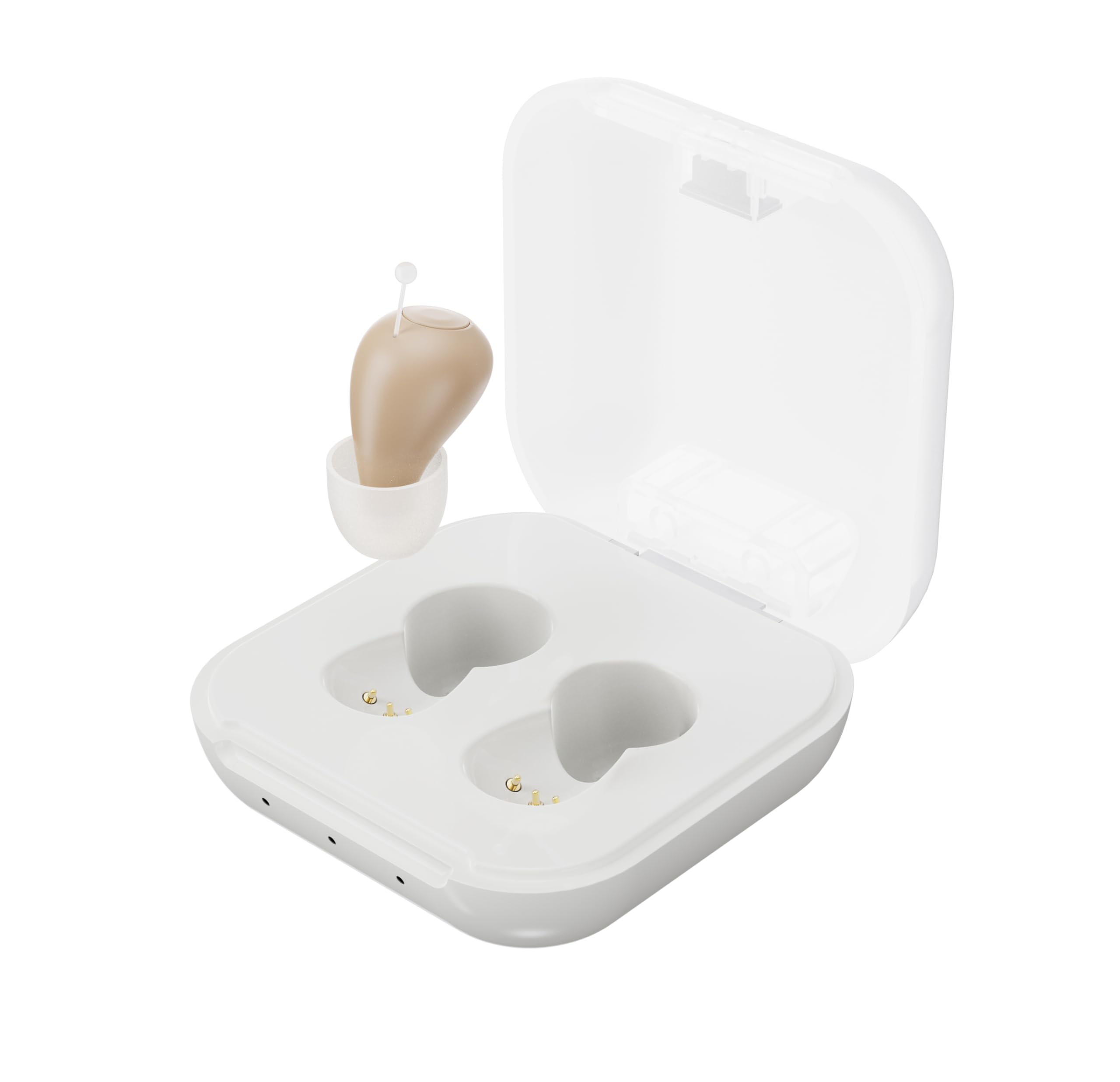 

SaiEL Pro Hearing Binaural or Single with Charging Automatic and Volume and Perfect for Respect for the Aged and Grandpa and Grandma Hakkiri-san Aids, бежевий