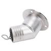 Boat Fuel Gas Deck Fill with Keyless Cap 38mm Boat Fuel Deck Filler 1.5 Inch Stainless Steel Deck Fuel Filler Neck for