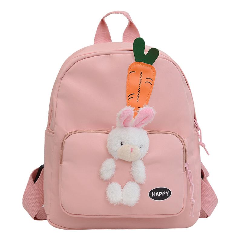 

Простой студенческий рюкзак большой вместимости, повседневный рюкзак для средней и старшей школы, рюкзак в лесном стиле для девочек розовый