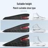 Unisex Invisible Height Increase Insoles: Shock-Absorbing, Deodorant, Breathable Air Cushion Half Pads