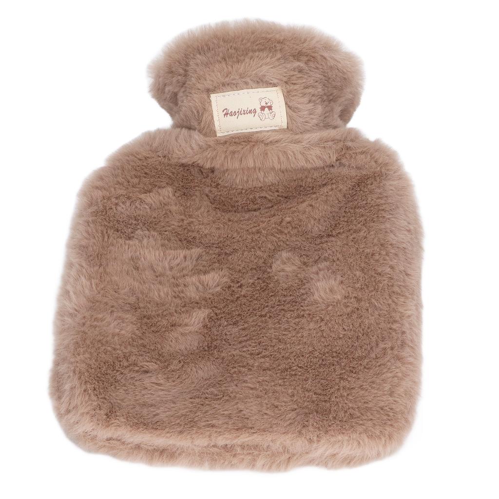 Wielofunkcyjny termofor o pojemności 1000 ml, szeroki otwór, miękki pluszowy termofor z paskiem do noszenia w talii do domu, biura