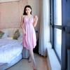 9 Colors Women Silky Sleepwear Dress Lace Pajamas Dress Sexy Nightwear Night Dress Sleeping Dress for Women