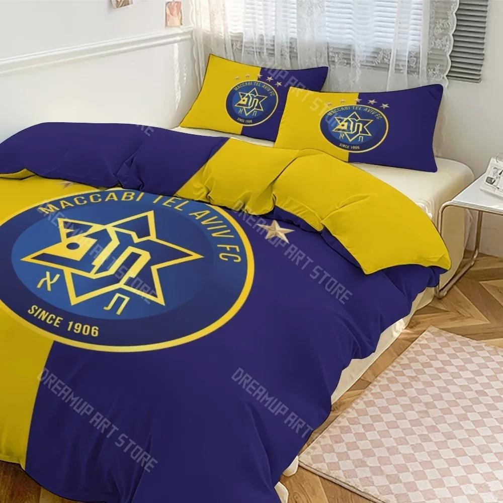 3D Print Maccabi Tel Aviv Bedding Set Twin Queen King Full Size Duvet Cover Pillowcase Bed Boys Girls Adult Home Textiles