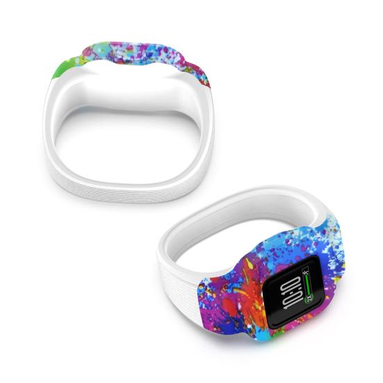 Watch Band Waterproof Soft Silicone Printing Wrist Strap Replacement for Garmin Fit JR3/Vivofit Jr.3