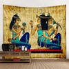 Egyptian retro mural, printed tapestry, hippie wall hanging fabric, home decoration aesthetics, living room, bedroom decoration