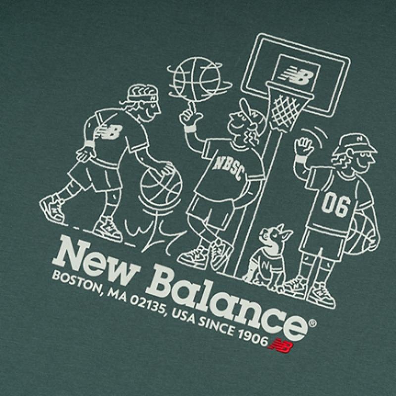 New Balance Uni Nb Boy BaskeTball ShorT Sleeve T shirT Nbnef21553 62
