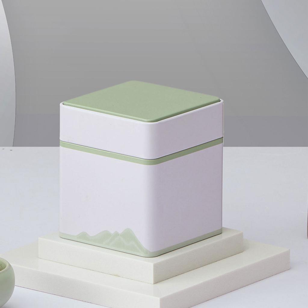 Square Metal Tins with Lids Empty Tins Box Containers Decorative Short/Tall Tins Gift Candy Loose Tea Storage Organizers