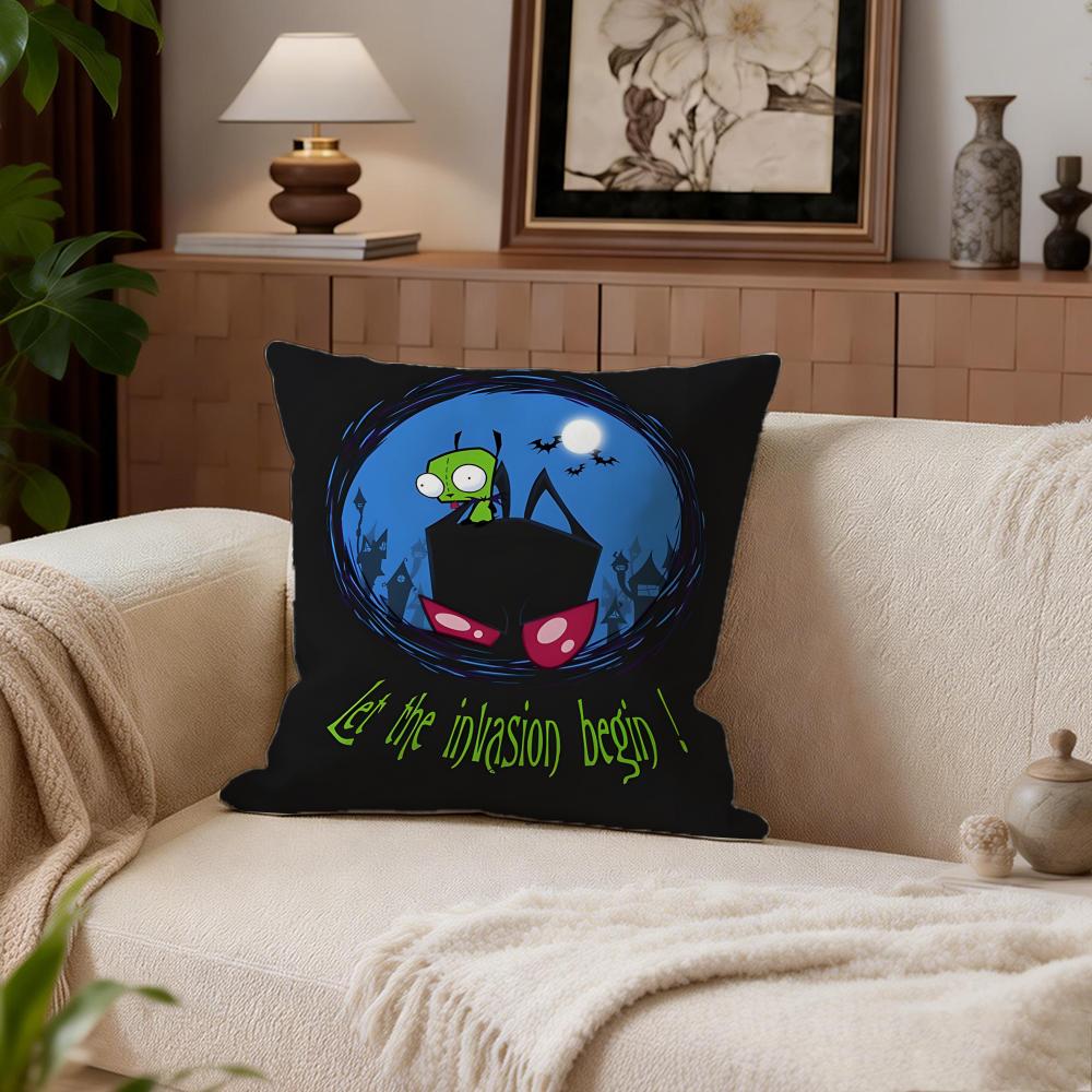 SciFi Invader Zim Cushion Cover Cushion Cover Set 4Pcs 50x50 45x45 40x40 Pillowcase Decorative Sofa Home Decor
