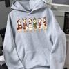 Cute Christmas Ducks Graphic Hoodie Women Merry Xmas Animal Printed Sweatshirt Y2K Casual Loose Pullover Winter Clothes Women