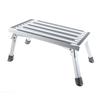 RV Step Stool Multifunctional Rubber Feet Silver Gray Stable Aluminum Alloy RV Foldable Step Stool