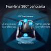 4kanálový skrytý tachograf 1080P HD Mini Dash Cam Videorekordér Přední Levá Pravá Zadní Nahrávání ve smyčce nočního vidění DVR Černá skříňka