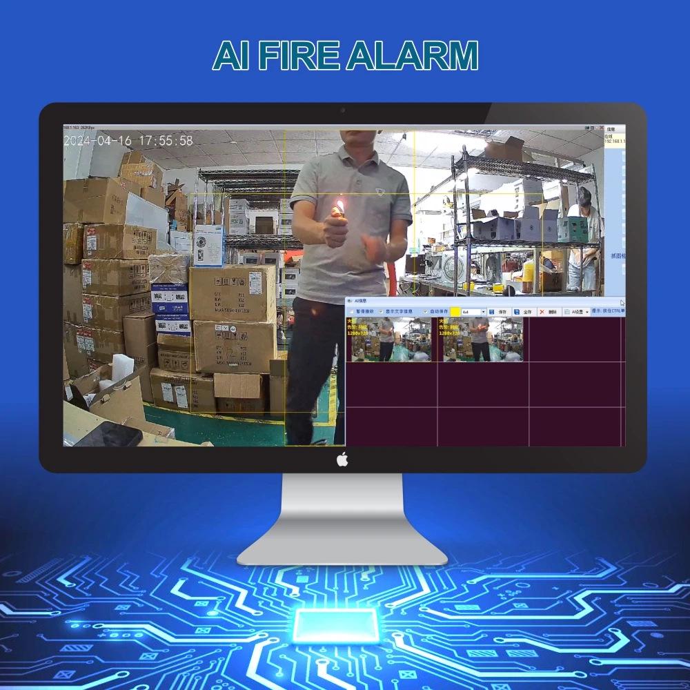 6MP AI Infrared Security Camera with Flame Detection