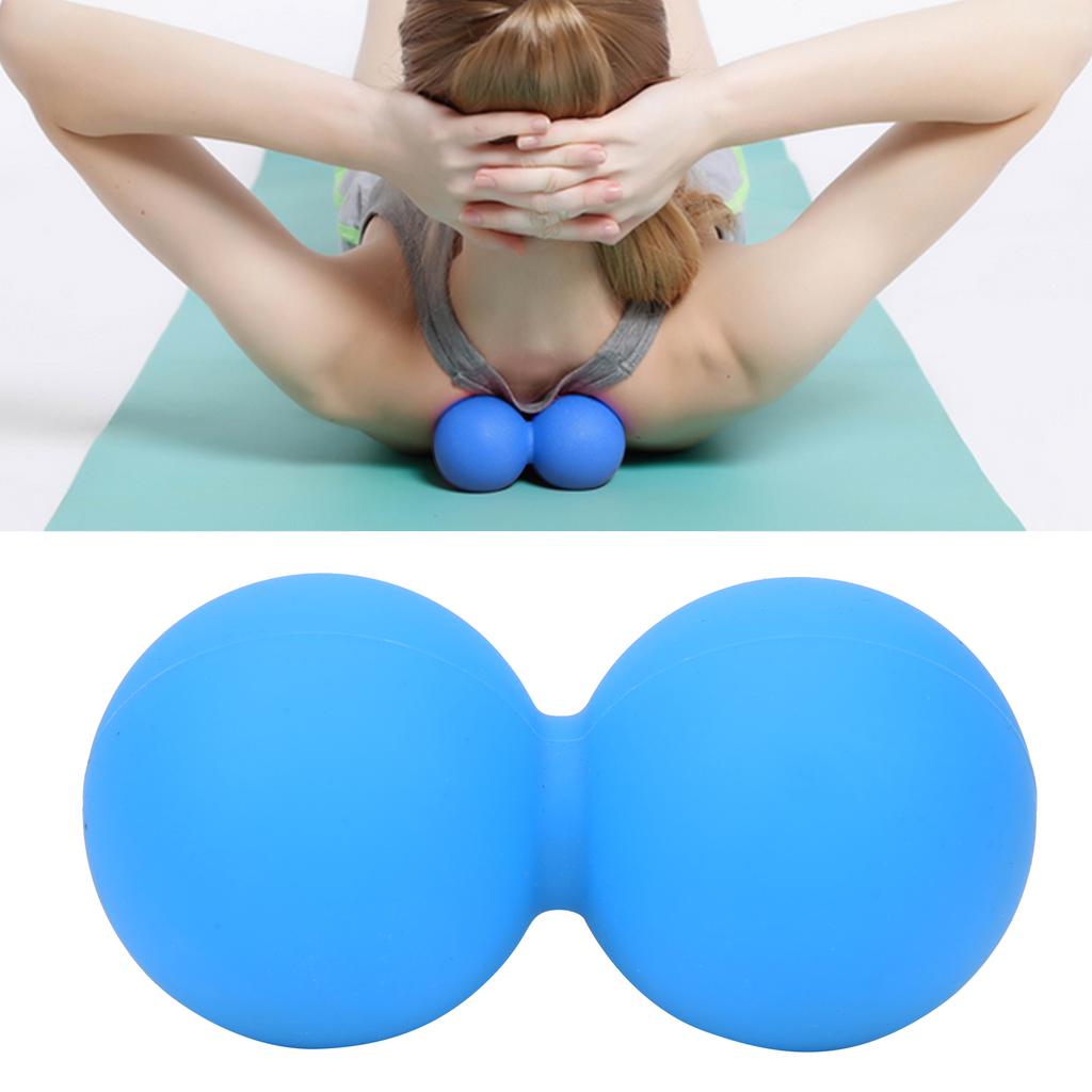Silica Gel Exercise Peanut Ball Yoga Gym Fitness Body Relax Massage Ball Relieve PainBlue