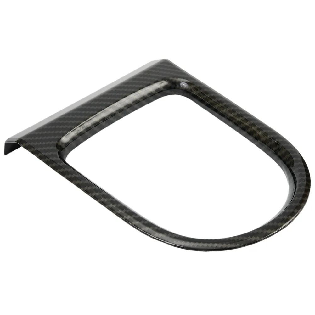 Carbon Fiber ABS Car Gear Shift Box Panel Cover Trim Decorative Kit For Ford Mustang 2015 2016 2017 2018  Car