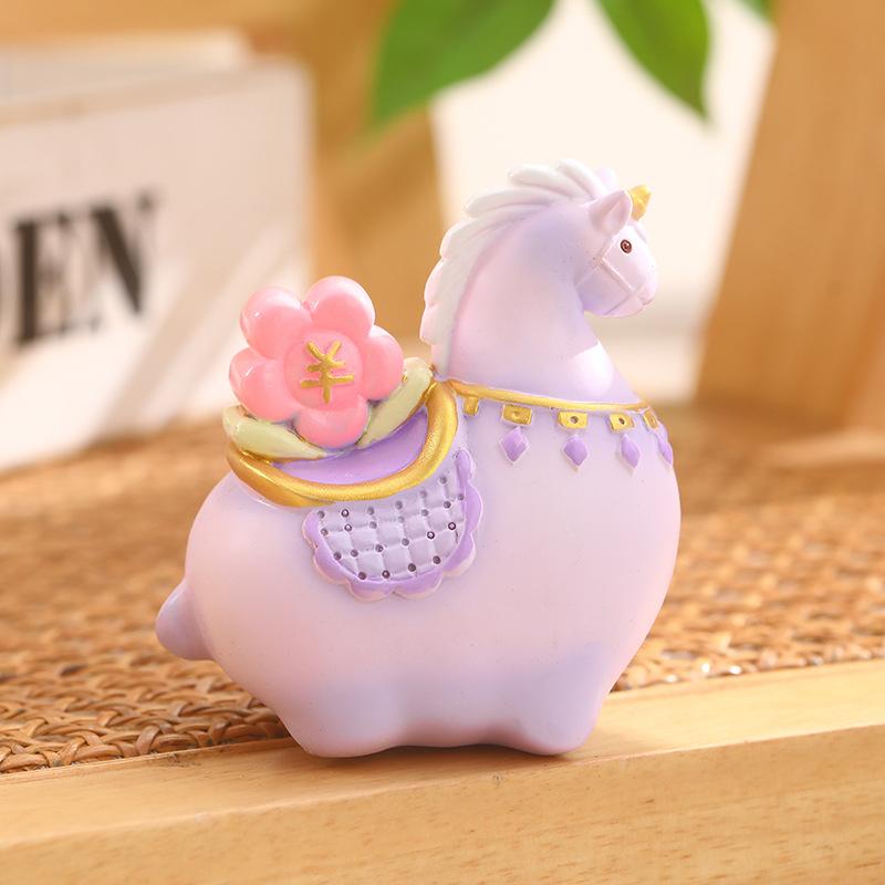 Guochao little fat horse creative resin ornament desktop home decoration Tang Sancai travel merchandise gift souvenir