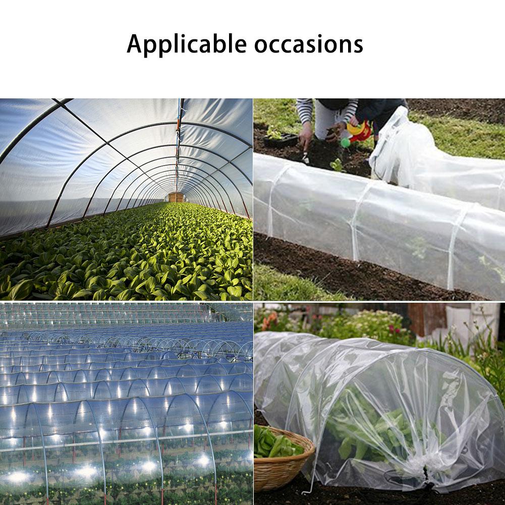 Garden Poly Tunnel Greenhouse Foldable Plants Metal Frame Protector Corrosion Resistant Roof Panels Foil Hothouse Land Cover New