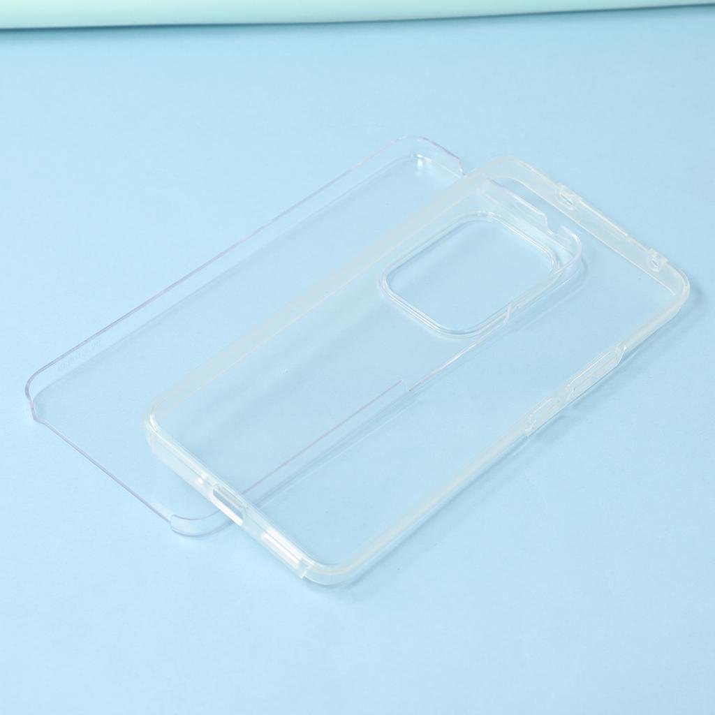 For Oppo Reno13 F 5G (Reno 13 FS 5G)/4G Case TPU Frame Clear Acrylic Back Phone Cover with PET Film