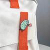 Heart-Sending Mitochondria Brooch: Cartoon Enamel Pin for Biology Lovers – Unique Collar Jewelry Gift