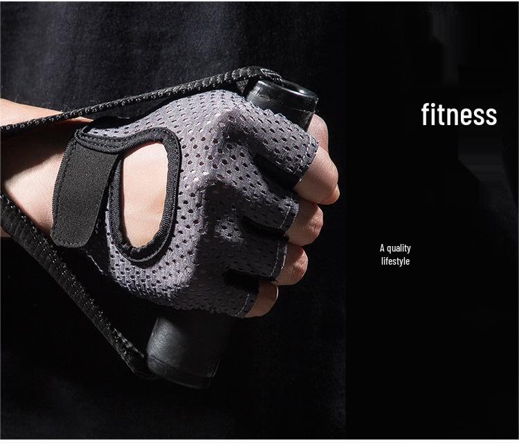 Women's Half-Finger Cycling & Yoga Gloves - Non-Slip, Breathable, Thin, Wrist Support for Summer Workouts