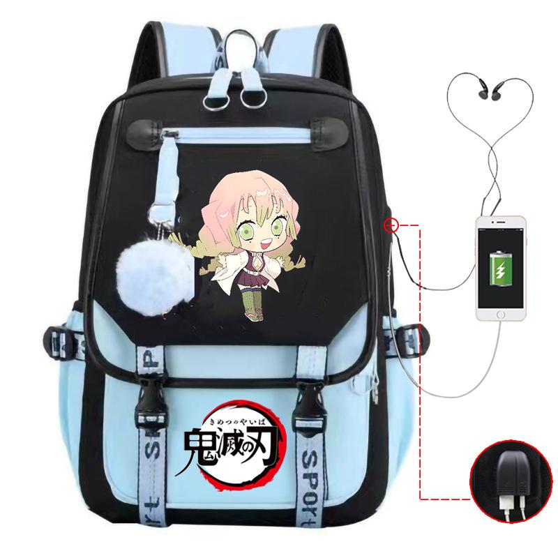 Demon slayer ghost extermination column student schoolbag junior high school student primary school student middle school student backpack