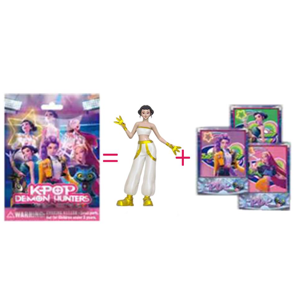 1-2pcs Kpop Demon Hunters Figure Cartoon Hunters Tiger Rumi/Mira/Zoey Action Figure PVC Desktop Decoration Model Doll Toy Gift